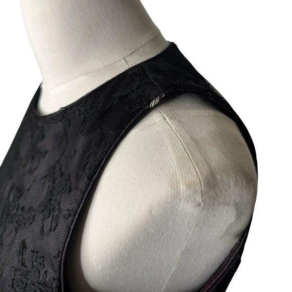 Gunne Sax Black Lace Vintage  Midi Open back Dress with bow - Picture 12 of 12